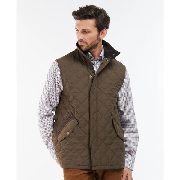 Barbour Men's Olive Quilted Vest- XL - Picture 1 of 7